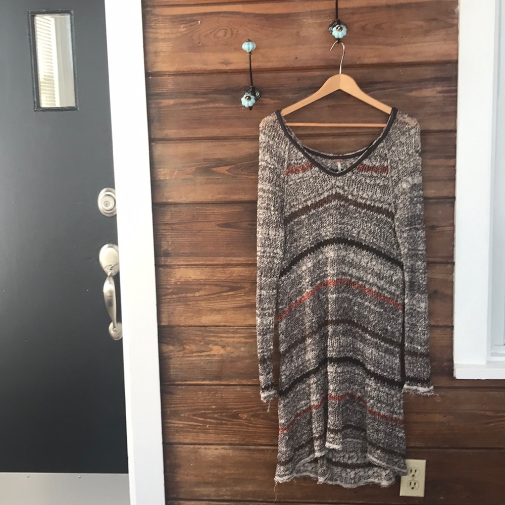 Free People open back tunic sweater M